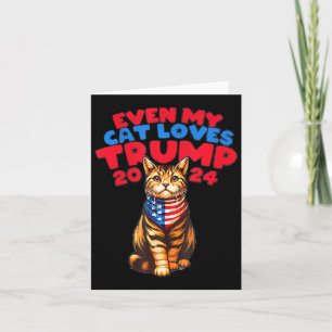 Cartão Meu Gato ama Trump 2024