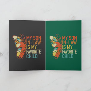 Cartão Meu Genro É Meu Filho Favorito Engraçado Retro