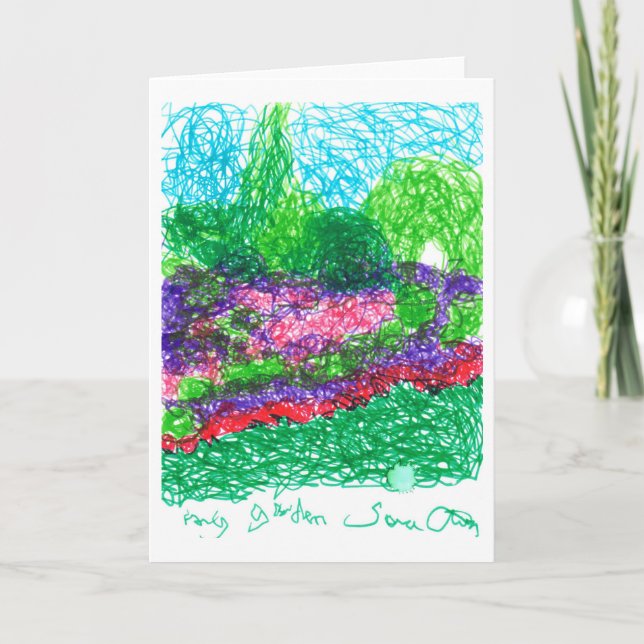 Cartão Meu jardim (Frente)