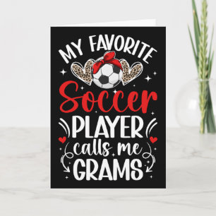 Cartão Meu Jogador de Futebol Favorito Gramas Futebol Gra