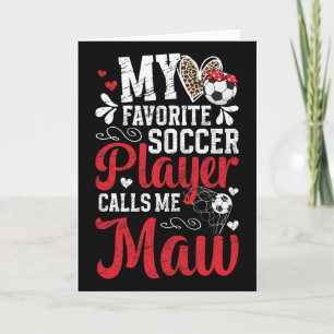 Cartão Meu Jogador de Futebol Favorito Maw Futebol Maw Vo
