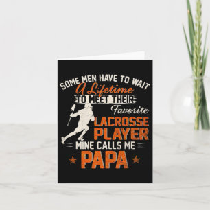 Cartão Meu Jogador De Lacrosse Favorito Me Chama De Papá