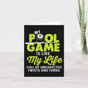 Cartão Meu Jogo De Piscina Como Meu Cheio De Vida De Torr