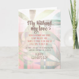 Cartão Meu Marido, Meu Amor, Dia de os pais