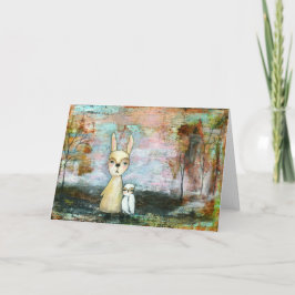 Cartão Meu Melhor Amigo, Coelho Bebê, Abstrato