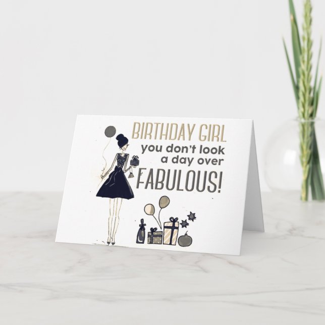 CARTÃO MEU MELHOR AMIGO É *FABULOSO** ANIVERSÁRIO (Frente)