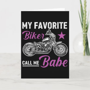Cartão Meu Motociclista Favorito Me Chama Bybe 