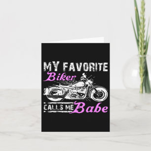Cartão Meu Motociclista Favorito Me Chama de Bybe Namorad