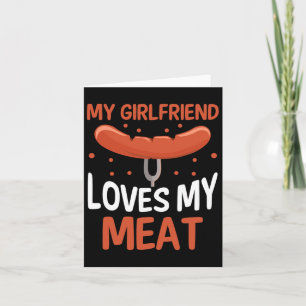 Cartão Meu Namorada ama minha carne