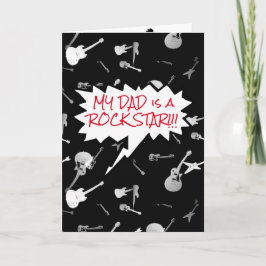 Cartão Meu Pai é um dentro de Guitarras Rock Star