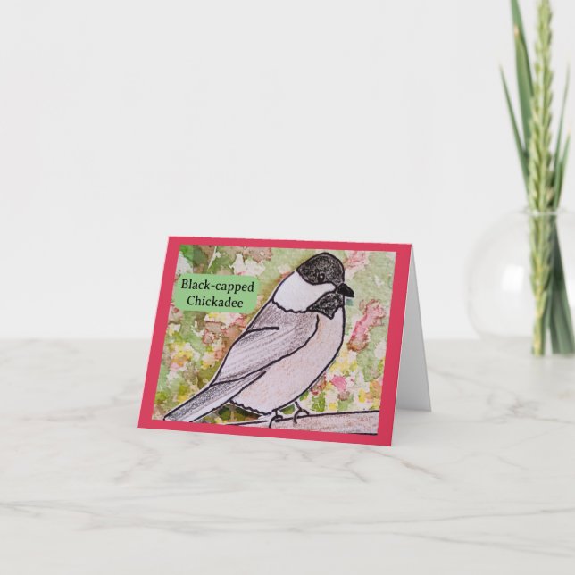 Cartão Meu Pequeno Chickadee (Frente)