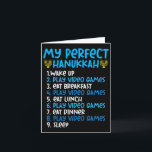 Cartão Meu perfeito jogo de vídeo Chanukah Jew Men Bo<br><div class="desc">Meu perfeito jogo de vídeo Chanukah Jovens Homens Masculinos Chanukah</div>