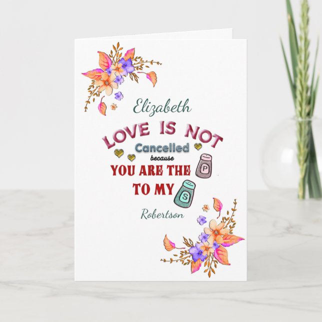 Cartão Meu Pimenta Para o Seu Sal Dia dos Namorados (Frente)