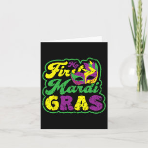 Cartão Meu Primeiro Mardi Gras Mardi, Feriado Engraçado F