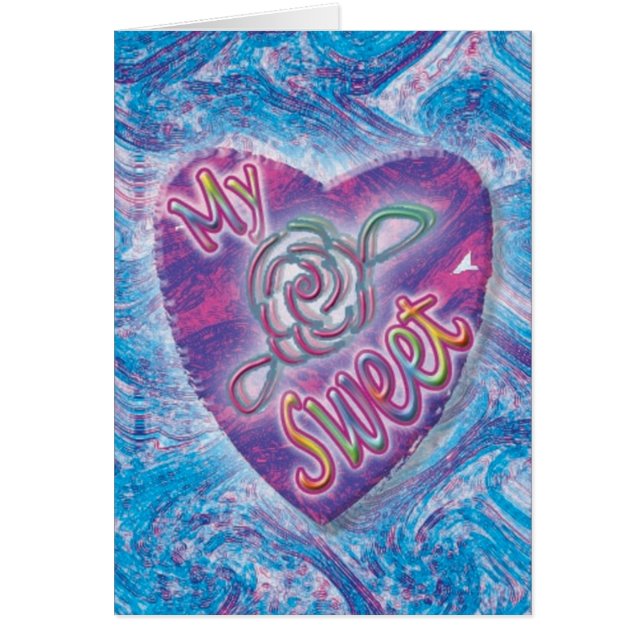 Cartão Meu querido com E.B. Browning, série do soneto (Frente)