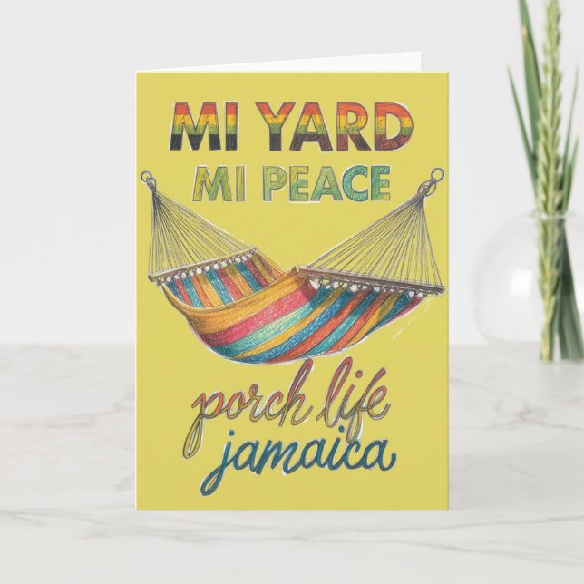 Cartão MEU QUINTAL É MINHA paz (Frente)