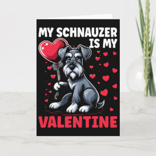Cartão Meu Schnauzer é meu namorado Dia dos Namorados Cac