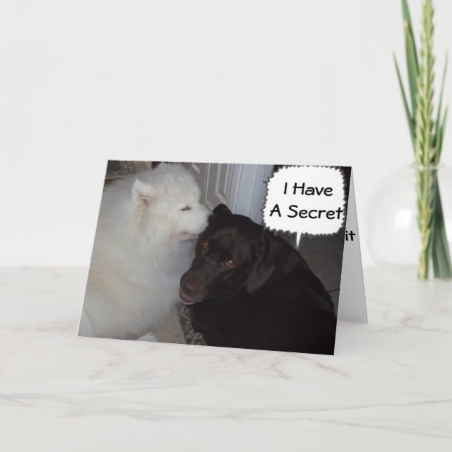 CARTÃO MEU SEGREDO É QUE EU AMO VOCÊ, TODOS SABEM. (Frente)