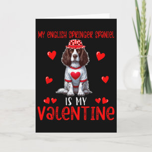 Cartão Meu Springer Spaniel Inglês é o Meu Coração de Val