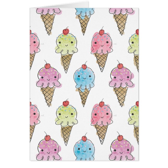 Cartão Meu tratamento - Sorvete (Frente)