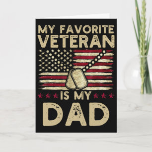 Cartão Meu Veterano Favorito É Meu Pai Dia dos Veteranos