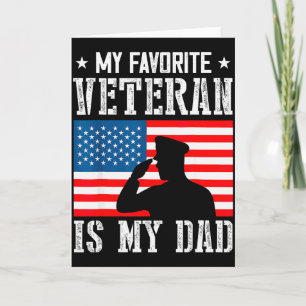 Cartão Meu Veterano Favorito É Meu Pai Dia dos Veteranos