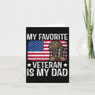 Cartão Meu Veterano Favorito É Meu Pai Exército Militar V