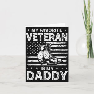 Cartão Meu Veterano Favorito É O Papai Dia Dos Veteranos