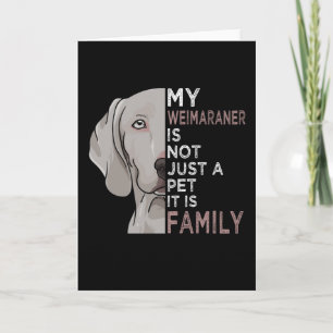 Cartão Meu Weimaraner é Família