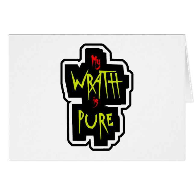 Cartão Meu WRATH é PURO (Frente Horizontal)