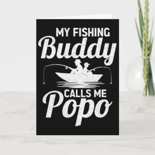 Cartão Meus Amigos da Pesca Me Chamam de Popo Dia dos Pai