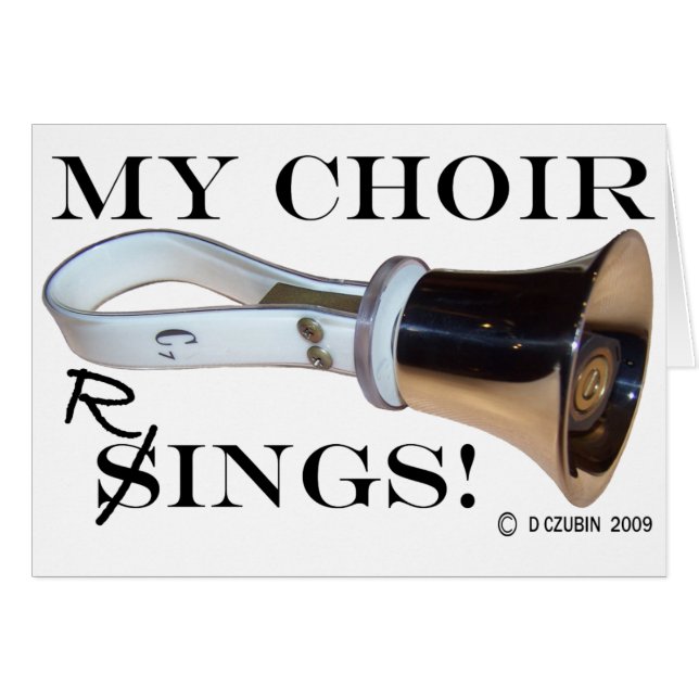 Cartão Meus Anéis do Coro (Frente Horizontal)