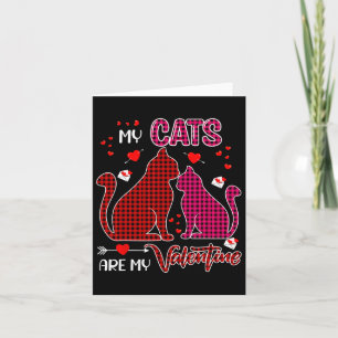 Cartão Meus Gatos São Meu Casal de Namorados no Dia dos N