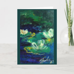 Cartão Meus Lillies em "96 Greeting Card Original Art"