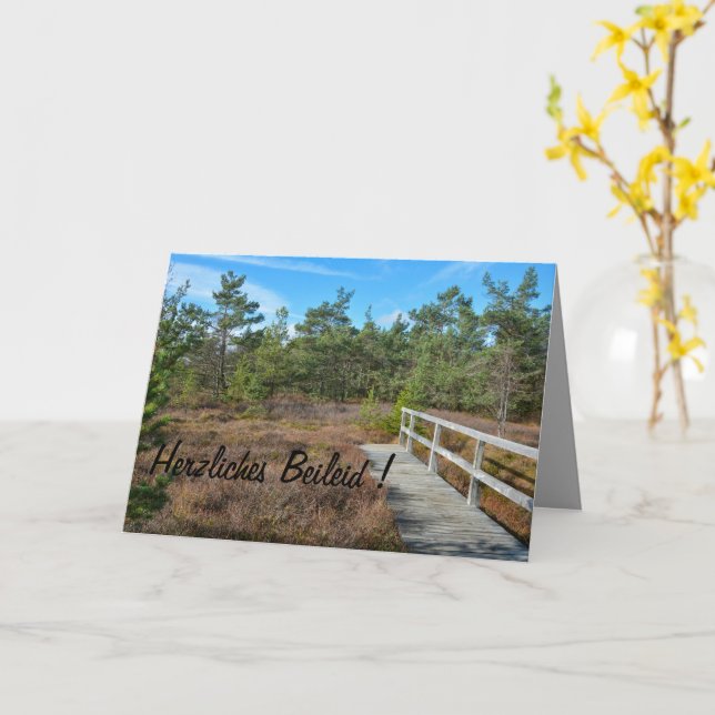 Cartão Meus pêsames ! (Flor Amarela)