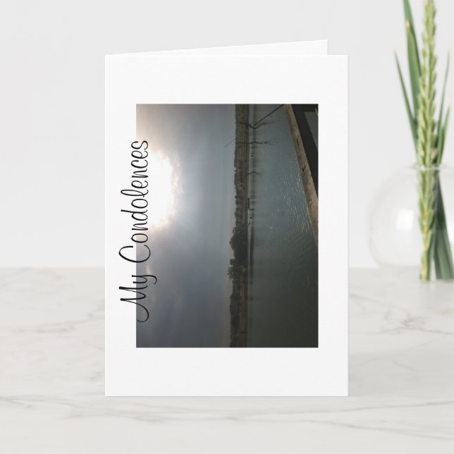 Cartão Meus pêsames (Frente)
