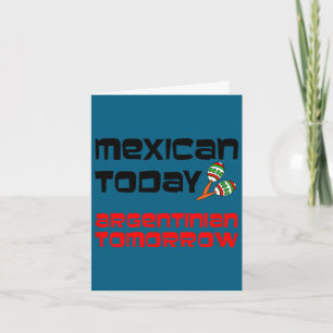Cartão Mexicano argentino amanhã maracas cinco de maio