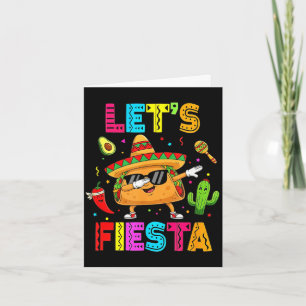 Cartão Mexicano deixa fiesta taco engraçado dabbing cinco