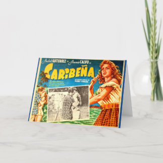 Cartão mexicano do cartaz cinematográfico do