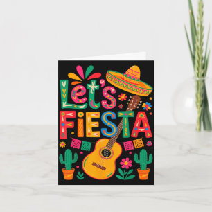 Cartão Mexicano engraçado vamos festejar cinco de maio