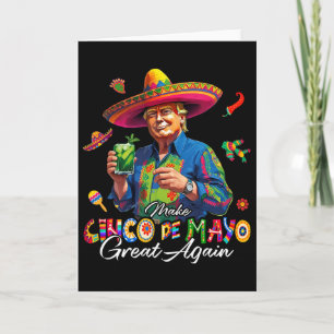 Cartão Mexicano Faça O Cinco De Mayo Grande Novamente Eng
