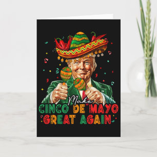 Cartão Mexicano Faça O Cinco De Mayo Grande Novamente Eng