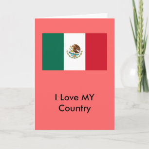 Cartão México Bandeira Do MUSEU Zazzle Eu Amo Meu País