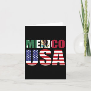Cartão México Bandeira dos Estados Unidos Patriot Bandeir