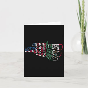 Cartão México Bandeira dos Estados Unidos Patriot Bandeir