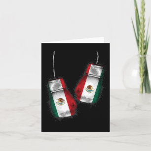 Cartão México Boxando Luvas do Orgulho Mexicano Boxando M