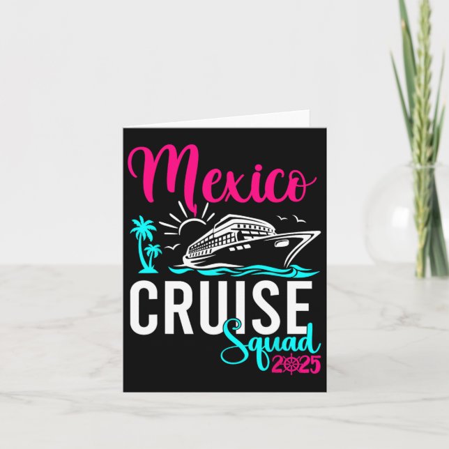 Cartão México Cruise 2025 Family Group Férias M (Frente)