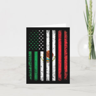 Cartão Mexico Flag Gift 4 De Julho Americano Mexicano