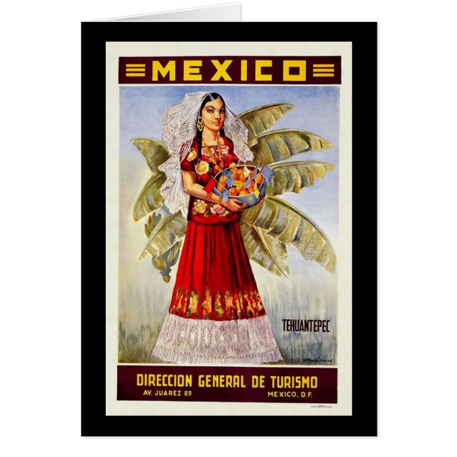 Cartão México Tehuantepec (Frente)