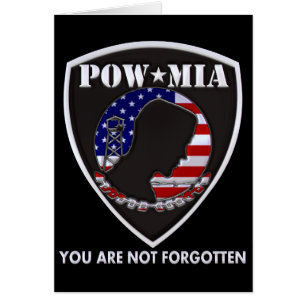 Cartão MIA do PRISIONEIRO DE GUERRA - Protetor